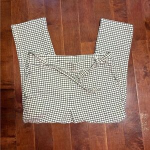 Checkered Pants in Black and White Capri size Small